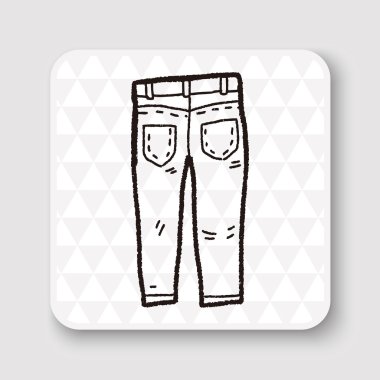 kot doodle vektör çizim