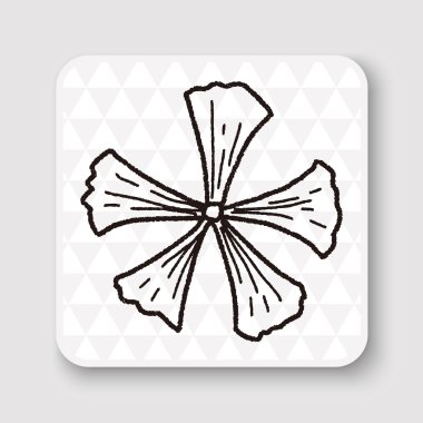 çiçek doodle vektör çizim