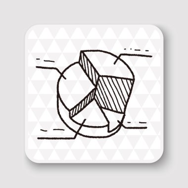 Infographic grafik çizim vektör çizim doodle