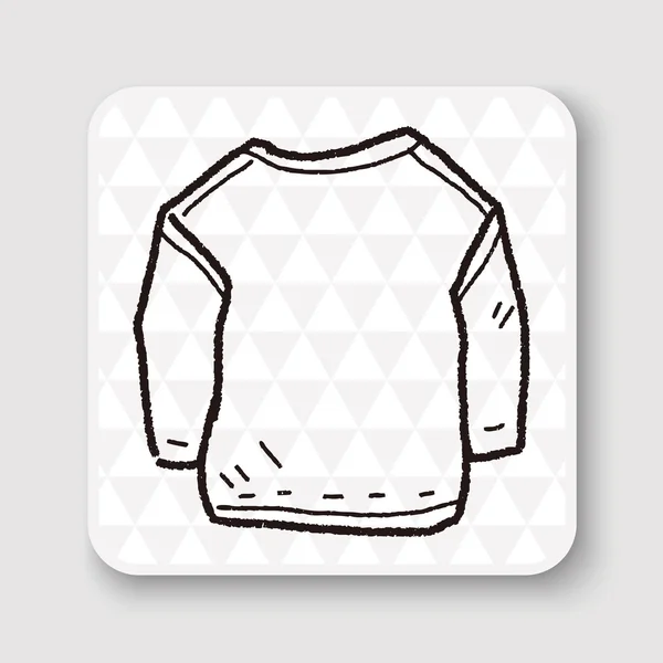 Gambar vektor doodle t-shirt - Stok Vektor
