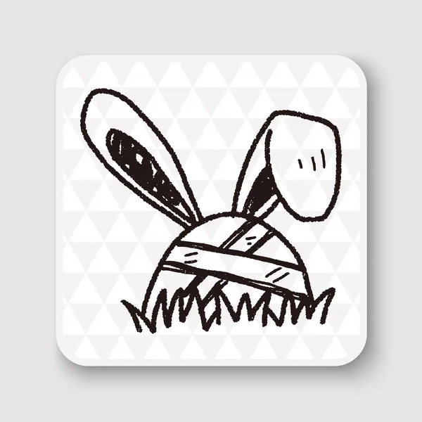 Easter ovo doodle vetor ilustração —  Vetores de Stock