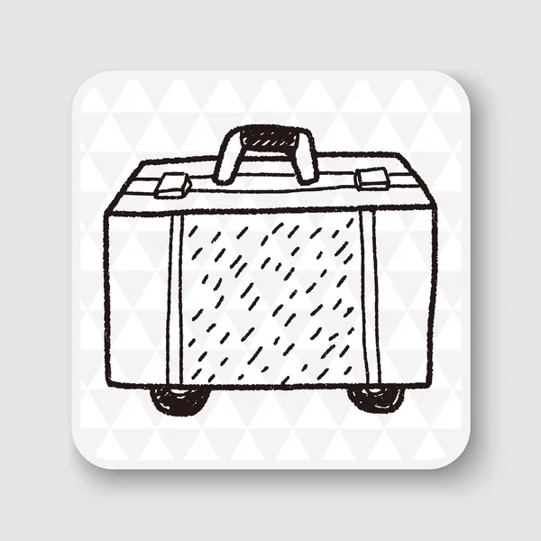 Doodle Travel Bags vector ilustración — Vector de stock