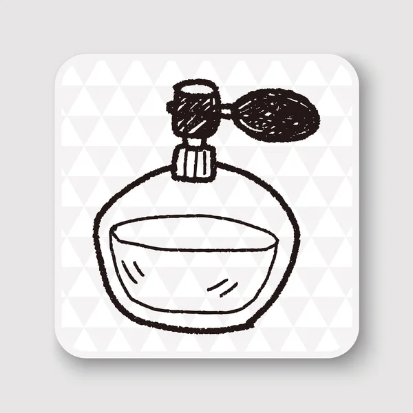 Perfume doodle vector ilustración — Archivo Imágenes Vectoriales