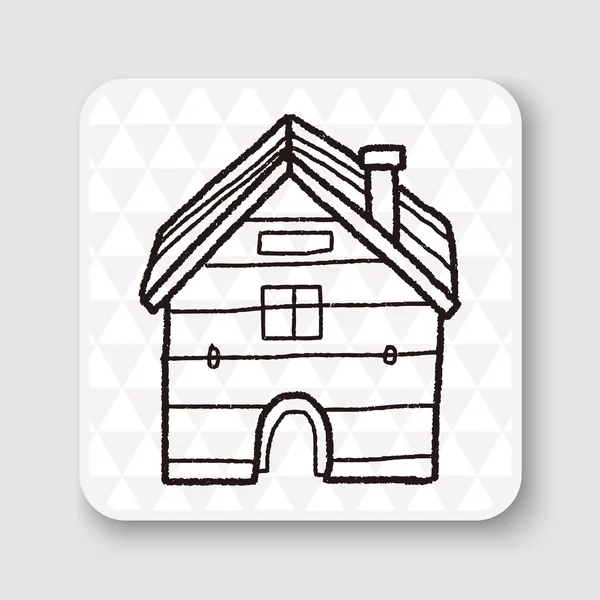 Illustration vectorielle House Doodle — Image vectorielle