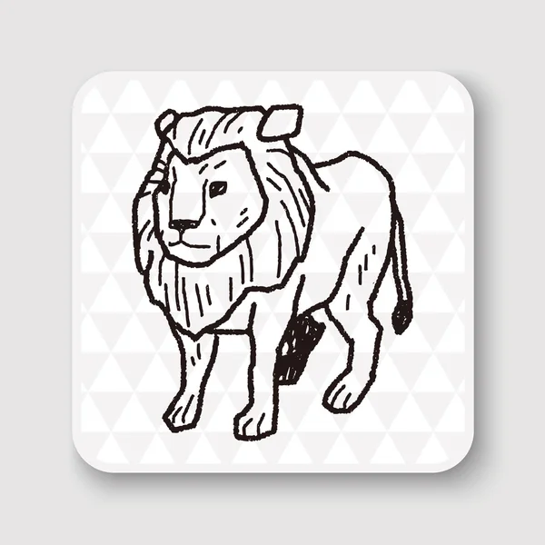 Векторная иллюстрация льва — стоковый вектор