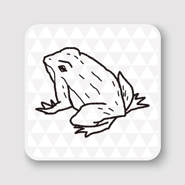 青蛙的涂鸦矢量图 — 图库矢量图片