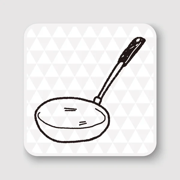 Ilustración del vector pan doodle — Archivo Imágenes Vectoriales