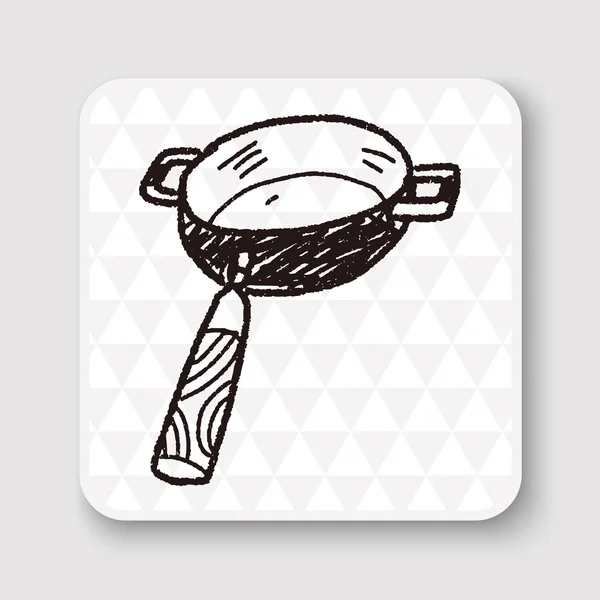 Ilustración del vector pan doodle — Archivo Imágenes Vectoriales
