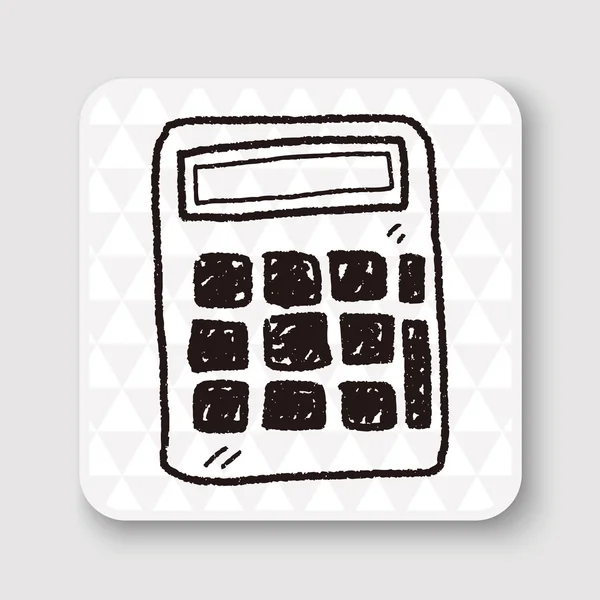 Ilustração do vetor da calculadora do doodle —  Vetores de Stock