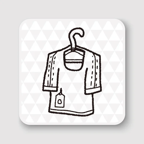 T-shirt doodle vetor ilustração — Vetor de Stock