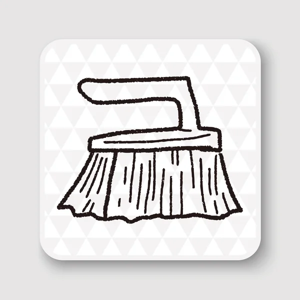 Clean Pinsel Doodle Vektor Illustration — Stockvektor