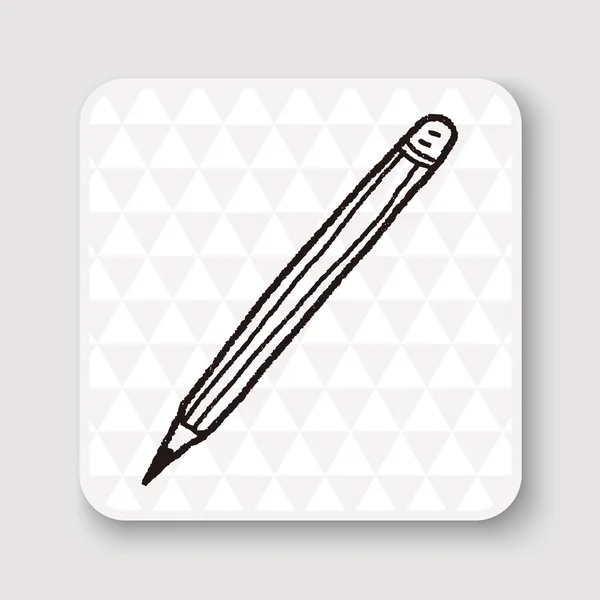 Doodle pluma vector ilustración — Archivo Imágenes Vectoriales