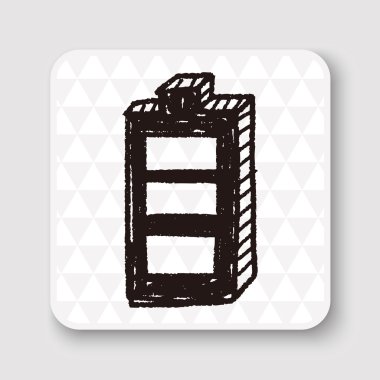 Pil doodle vektör çizim