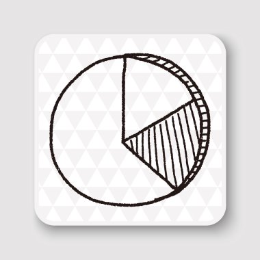 Doodle Pie vektör çizimi