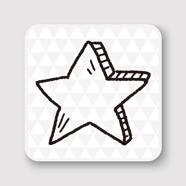 Векторная иллюстрация Doodle Star — стоковый вектор