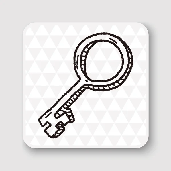 Doodle Key vector ilustración — Vector de stock