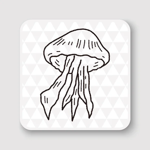 Ilustração do vetor doodle medusa —  Vetores de Stock