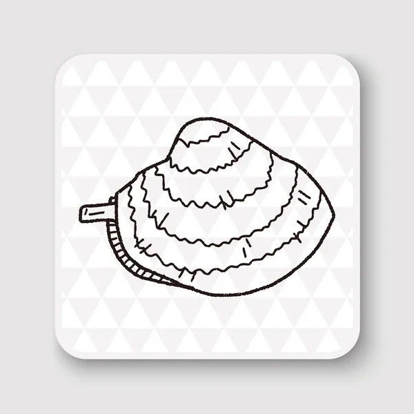 Εικονογράφηση φορέας doodle αχιβάδα — Διανυσματικό Αρχείο