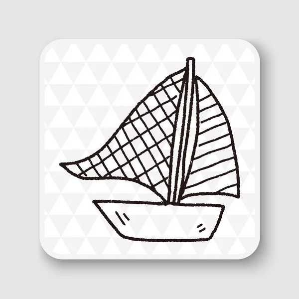 Doodle sail vector illustration vector illustration — Stock Vector