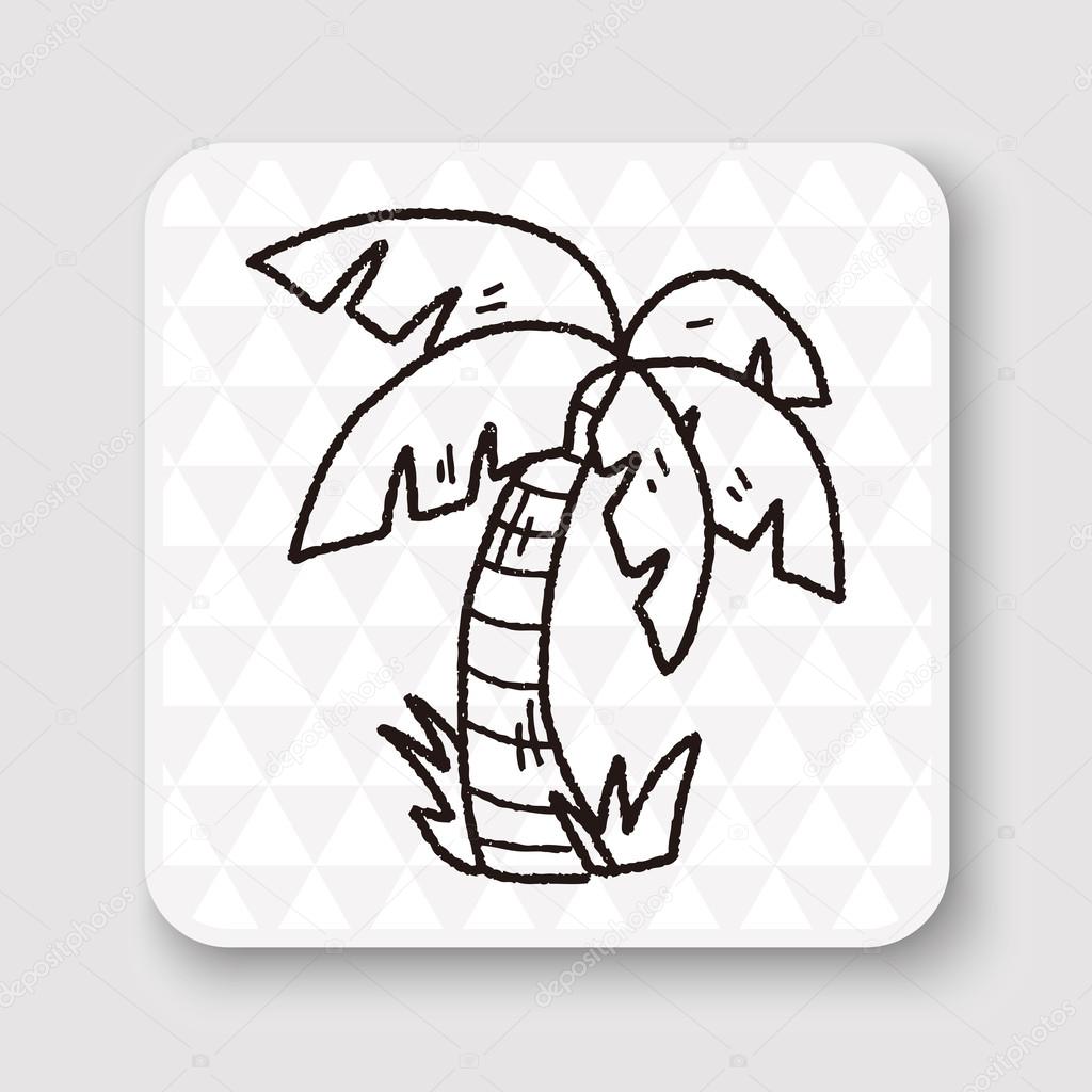 Doodle icons Пальма