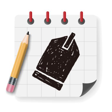 karalama etiketi vektör illüstrasyonu