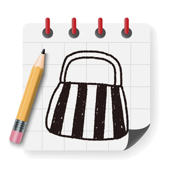 Illustration vectorielle Doodle Bag — Image vectorielle