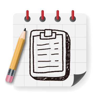 karalama belgesi vektör illüstrasyonu