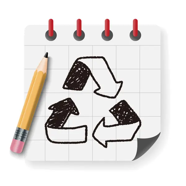 Concept de protection de l'environnement ; Faire du recyclage pour protéger notre illustration vectorielle — Image vectorielle