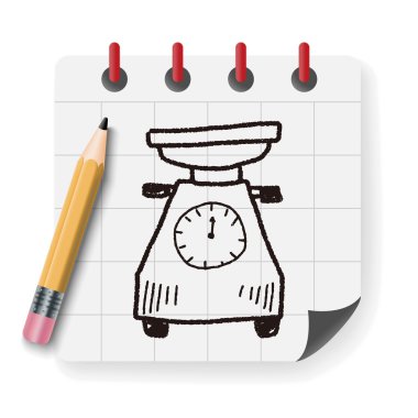 ölçek doodle vektör çizim vektör çizim