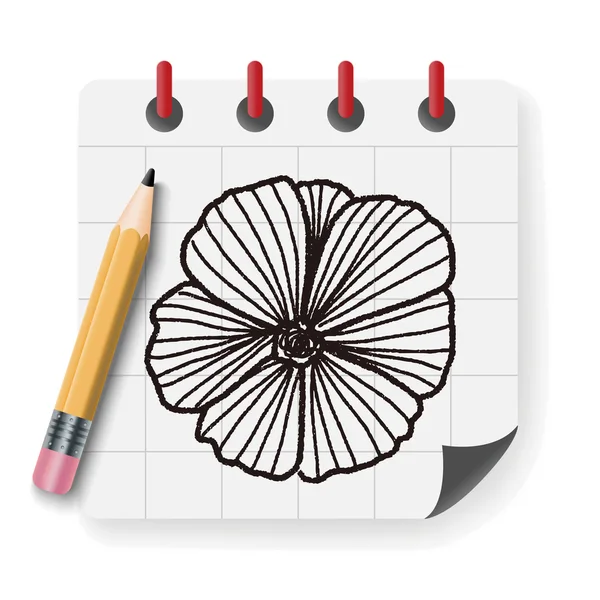 Flower doodle vector illustration vector illustration — Stock Vector