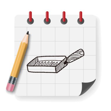 Doodle vektör çizim vektör çizim pan