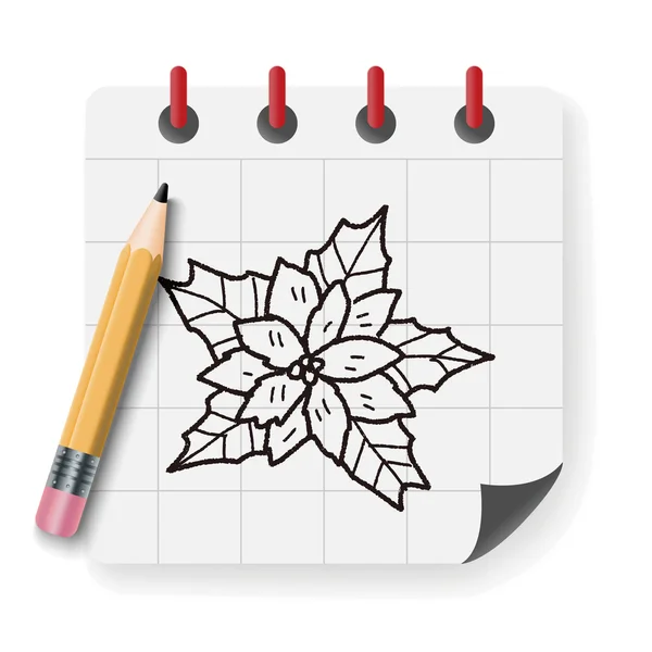Φυτό doodle διανυσματικά εικονογράφηση — Διανυσματικό Αρχείο