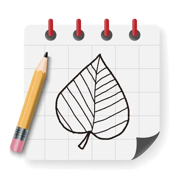 Ilustração vetorial doodle planta — Vetor de Stock