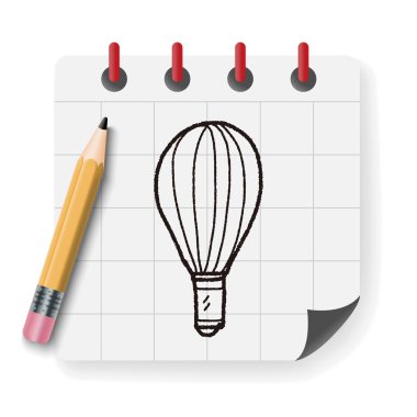 Doodle Whisk vektör çizimi