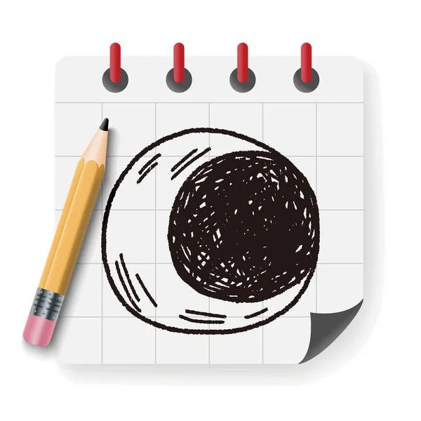 Illustration vectorielle Doodle Moon — Image vectorielle