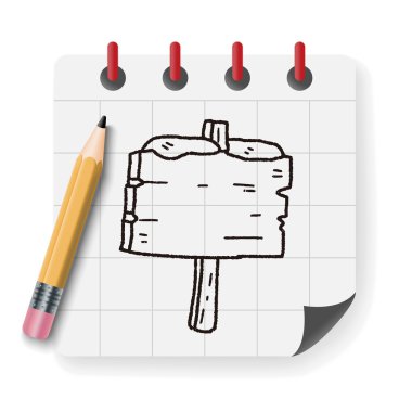 kar ve yönetim kurulu doodle vektör çizim