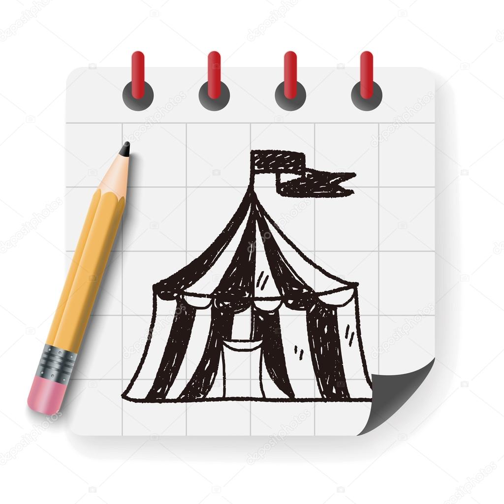 circus doodle vector illustration vector illustration