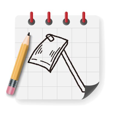 Doodle vektör çizim çapa