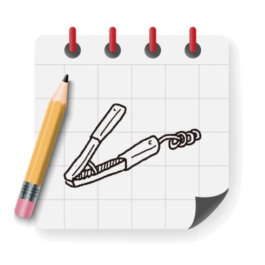 güç klip doodle vektör çizim vektör çizim