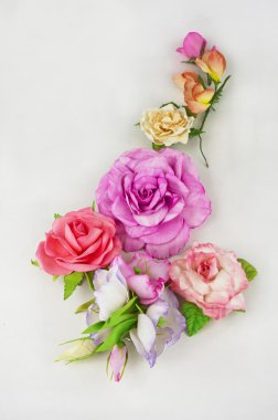 El yapımı çiçek kumaş foamiran