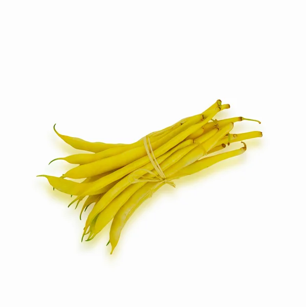 Frijoles amarillos aislados en blanco — Foto de Stock