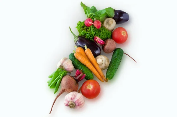 色とりどりの生野菜のクローズアップ — ストック写真