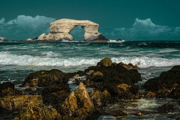 Monumento Natural Portada Costa Antofagasta Norte Chile —  Fotos de Stock