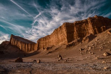 Şili 'deki Ay Vadisi Atacama Çölü