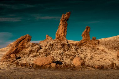 Şili 'deki Ay Vadisi Atacama Çölü