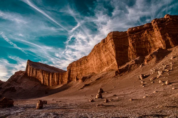 Σελήνη Κοιλάδα Έρημο Atacama Στη Χιλή — Φωτογραφία Αρχείου