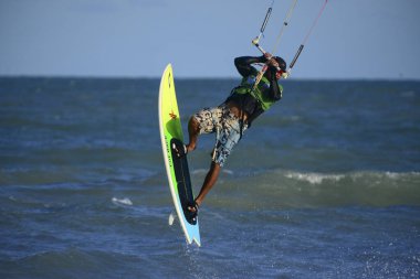 Uçurtma sörfü, Joao Pessoa, Paraba eyaleti, Brezilya