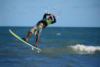 Uçurtma sörfü, Joao Pessoa, Paraba eyaleti, Brezilya