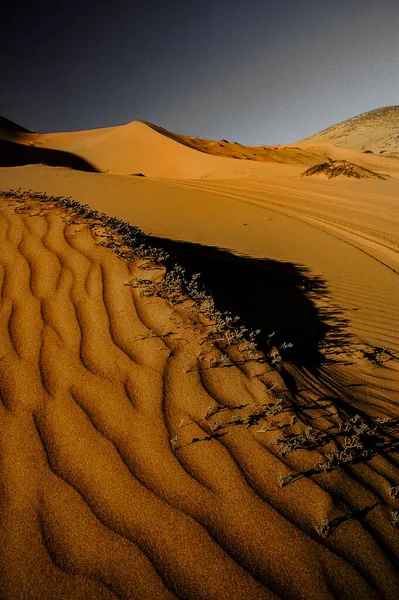 Τοπίο Των Αμμόλοφων Στην Έρημο Ατακάμα Της Χιλής — Φωτογραφία Αρχείου