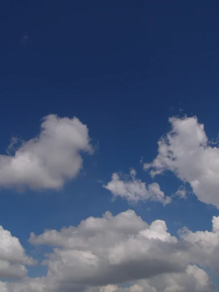 Awan berbulu putih di langit biru — Stok Foto